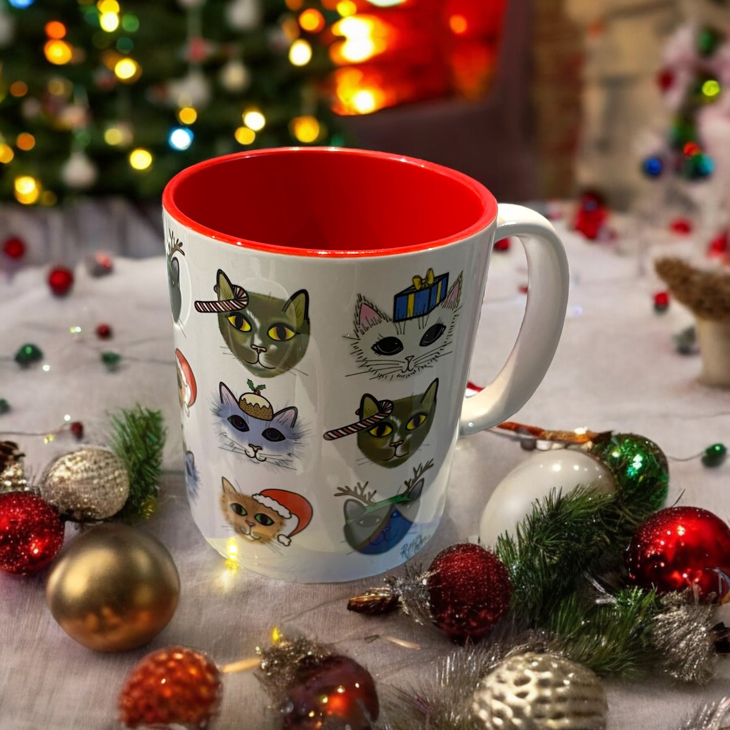 'Christmas Kitties'© Mug