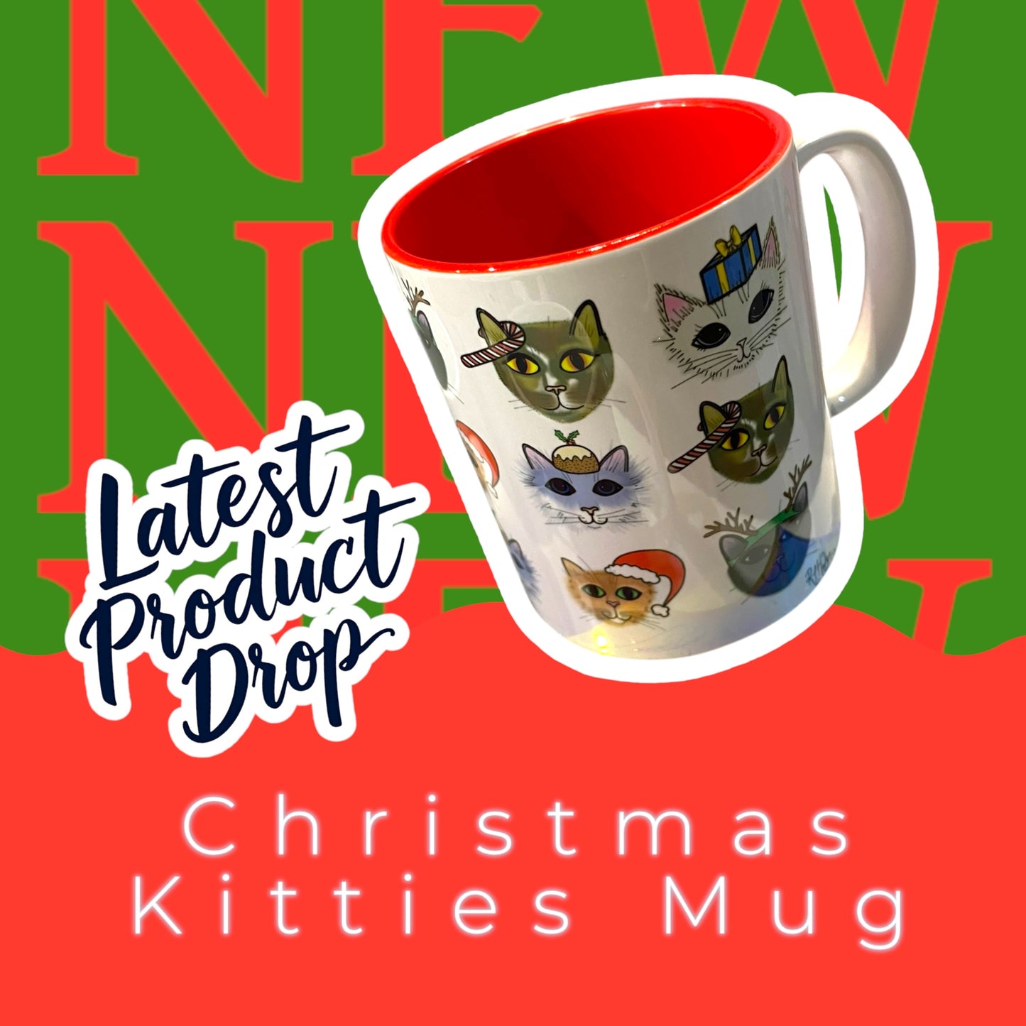 'Christmas Kitties'© Mug