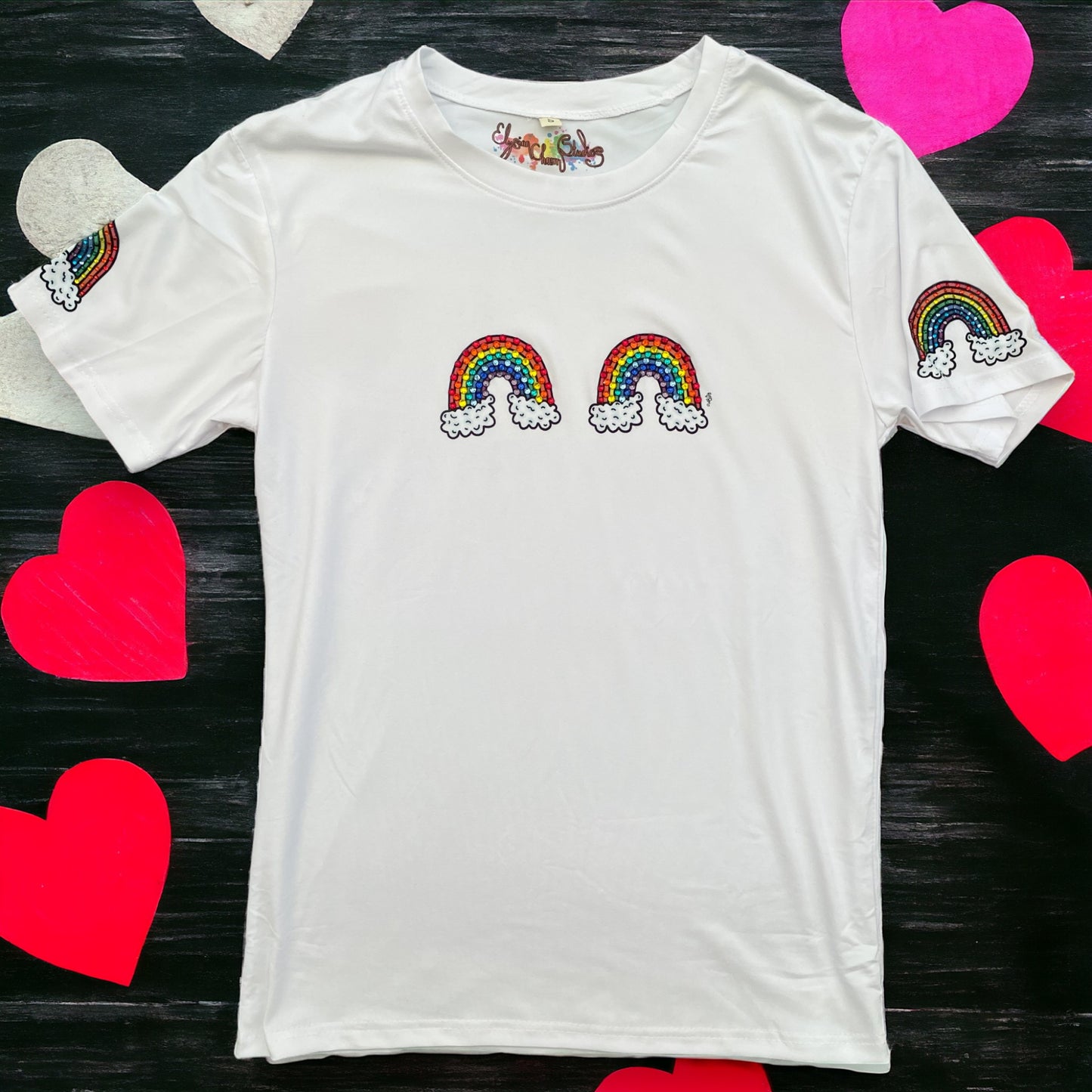 'Quad Rainbow'© Gemstone T-Shirt - Limited Edition