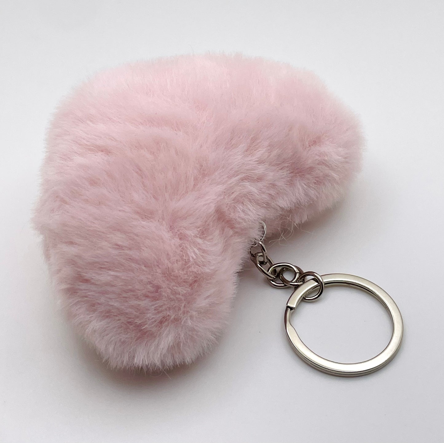 Fluffy Heart Keyrings