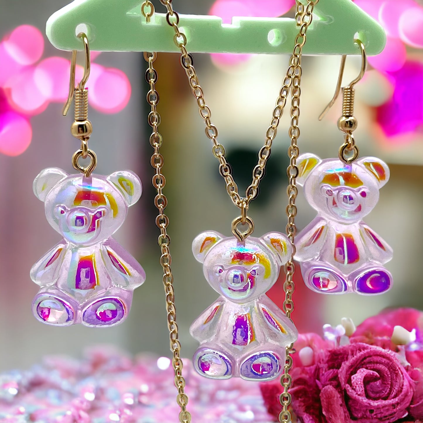 Gummy Bear Necklace and Earring Sets