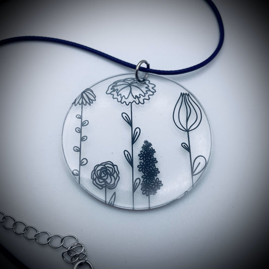 'Gothic Meadow Flowers'© Necklace