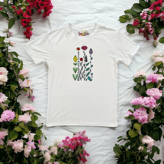'Meadow Flowers'© Gemstone T-Shirt
