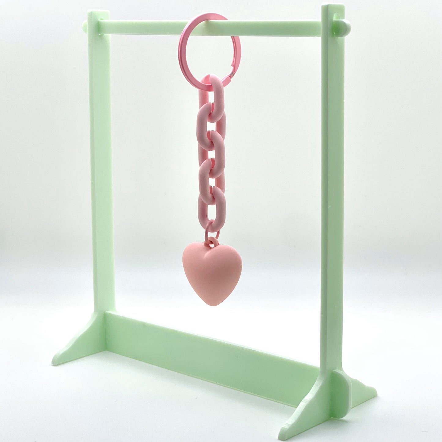 Heart Charm Link Chain Keyrings