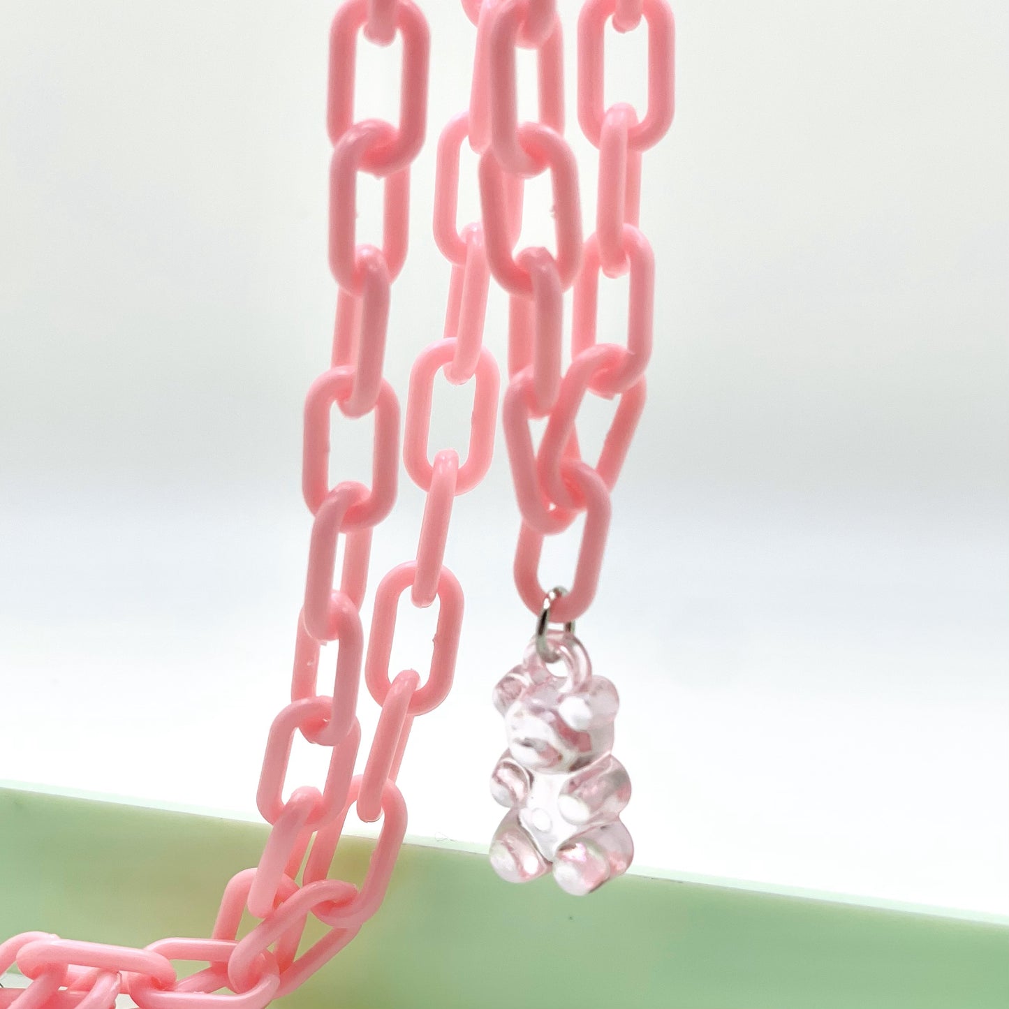 Pink Link Gummy Bear Necklace